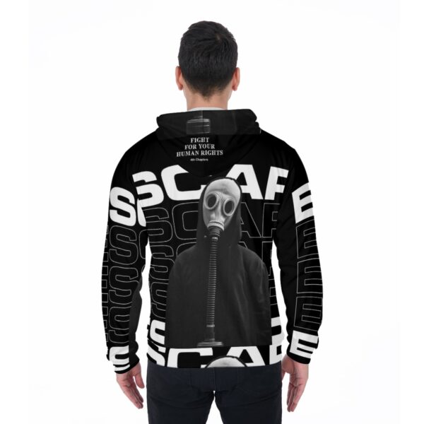 All-Over Print Zip Up Hoodie With Pocket - Imagen 4