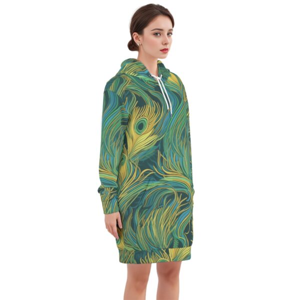 All-Over Print Women's Long Pullover Hoodie|310GMS Cotton - Imagen 3