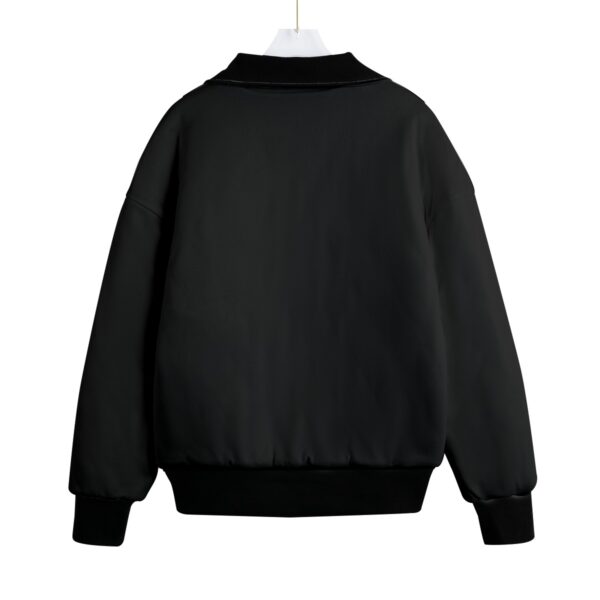 All-Over Print Unisex Knitted Fleece Lapel Outwear - Imagen 2