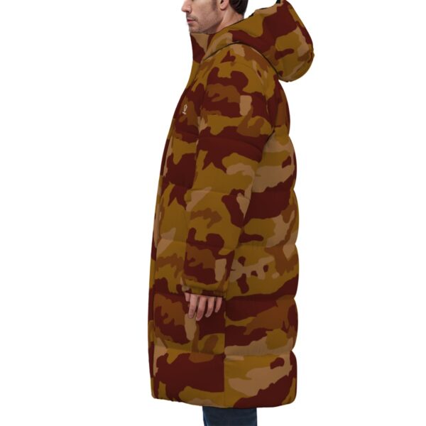 All-Over Print Unisex Long Down Jacket - Imagen 2