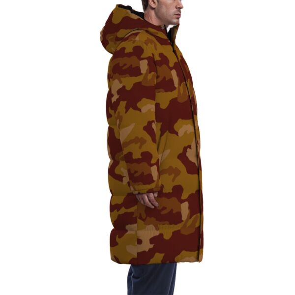 All-Over Print Unisex Long Down Jacket - Imagen 3