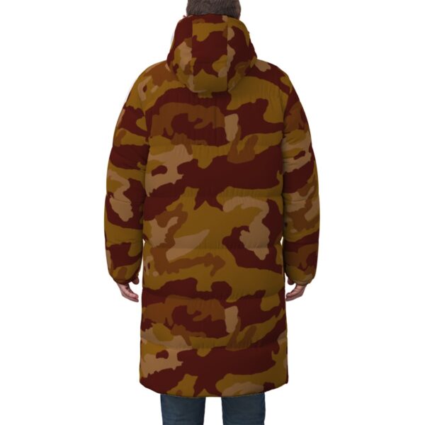 All-Over Print Unisex Long Down Jacket - Imagen 4