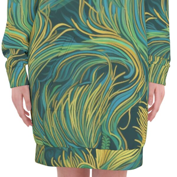 All-Over Print Women's Long Pullover Hoodie|310GMS Cotton - Imagen 6