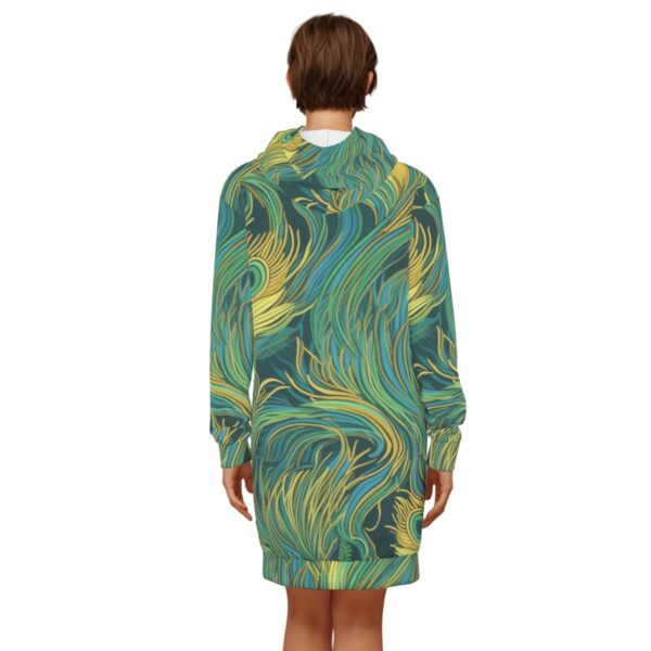 All-Over Print Women's Long Pullover Hoodie|310GMS Cotton - Imagen 4