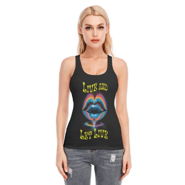 All-Over Print Women's Racer Vest | 190GSM Cotton