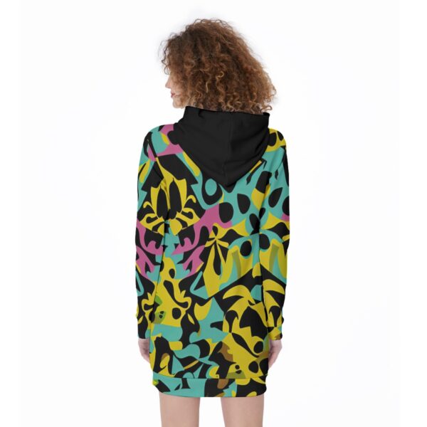 All-Over Print Women's Long Hoodie - Imagen 4