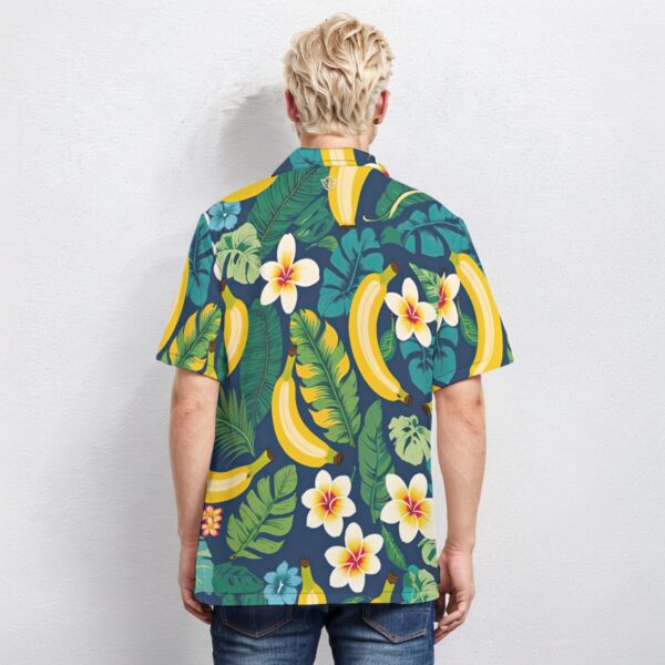 All-Over Print Men's Hawaiian Shirt With Button Closure - Imagen 4