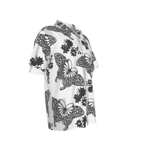 All-Over Print Men's Hawaiian Shirt With Button Closure |115GSM Cotton poplin - Imagen 3