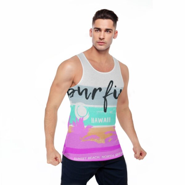 All-Over Print Men's Sports Vest - Imagen 3