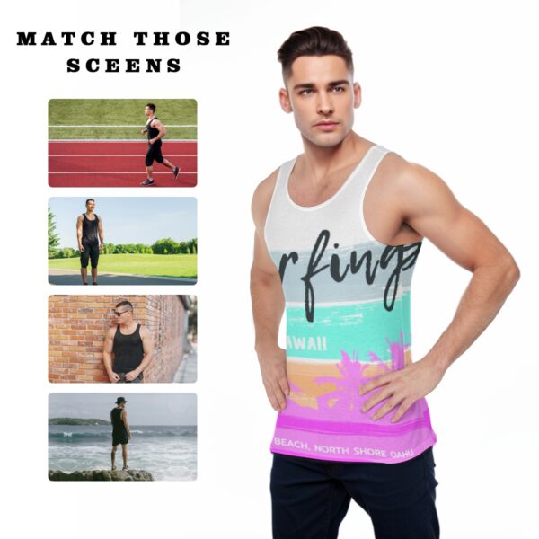 All-Over Print Men's Sports Vest - Imagen 5