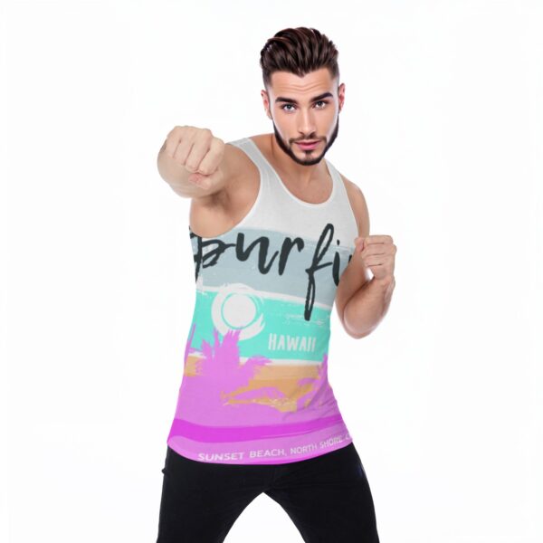 All-Over Print Men's Sports Vest - Imagen 2