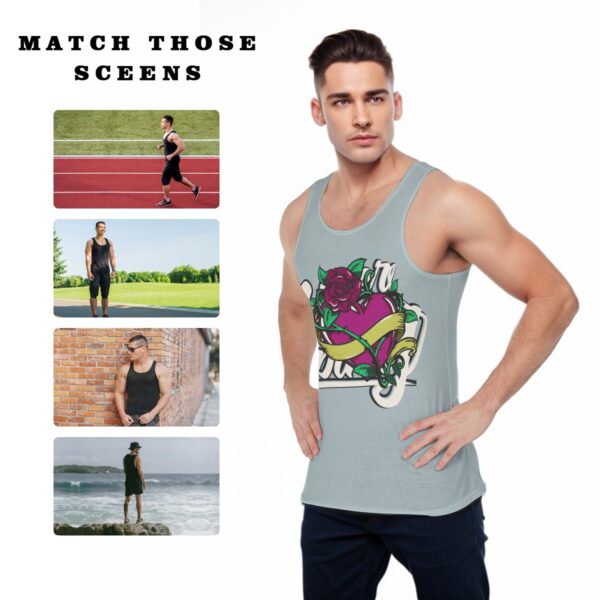 All-Over Print Men's Sports Vest - Imagen 5