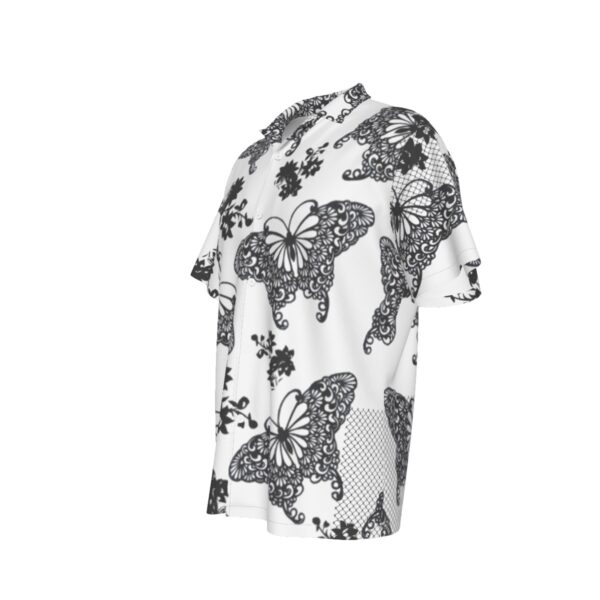 All-Over Print Men's Hawaiian Shirt With Button Closure |115GSM Cotton poplin - Imagen 4