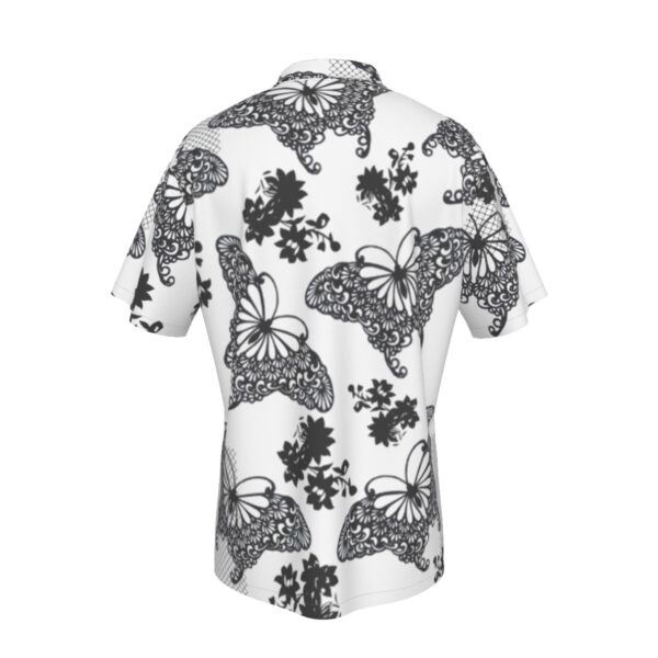 All-Over Print Men's Hawaiian Shirt With Button Closure |115GSM Cotton poplin - Imagen 2