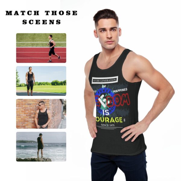 All-Over Print Men's Sports Vest - Imagen 5