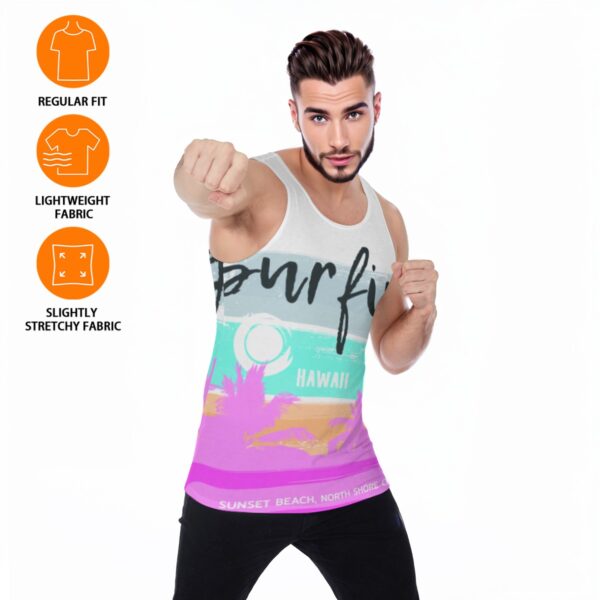 All-Over Print Men's Sports Vest - Imagen 6