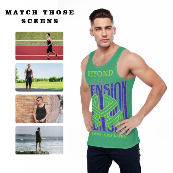 All-Over Print Men's Sports Vest - Imagen 5