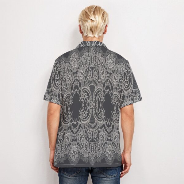 All-Over Print Men's Hawaiian Shirt With Button Closure - Imagen 4