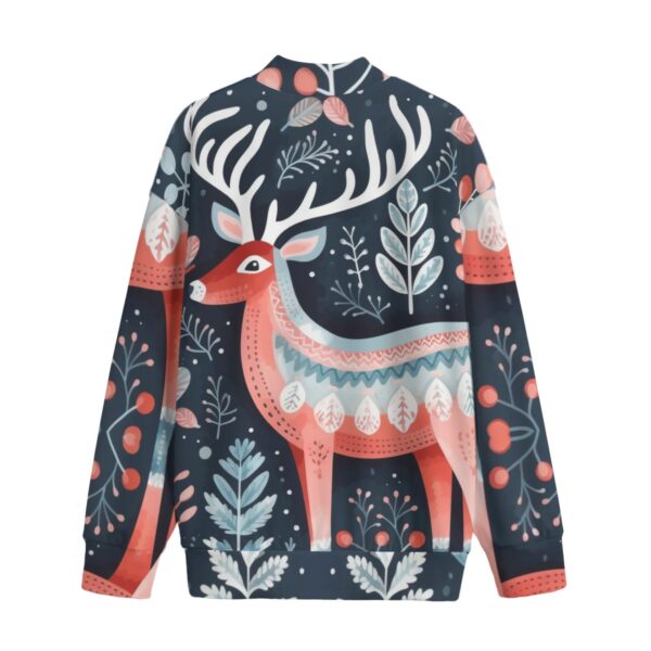 All-Over Print Unisex Mid-high Collar Drop Shoulder Sweatshirt - Imagen 2