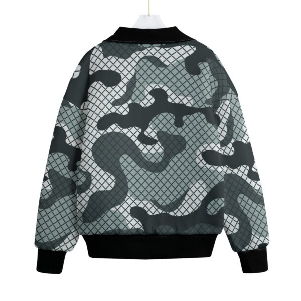 All-Over Print Unisex Knitted Fleece Lapel Outwear - Imagen 2