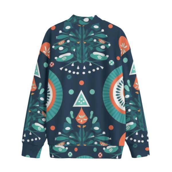 All-Over Print Unisex Mid-high Collar Drop Shoulder Sweatshirt - Imagen 2