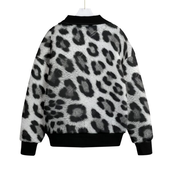 All-Over Print Unisex Knitted Fleece Lapel Outwear - Imagen 2