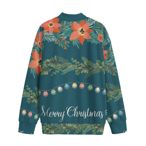 All-Over Print Unisex Mid-high Collar Drop Shoulder Sweatshirt - Imagen 2