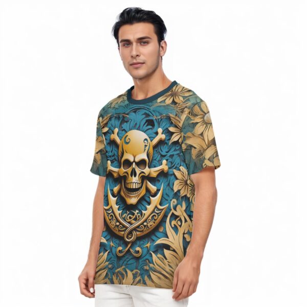 All-Over Print Men's O-Neck T-Shirt | 190GSM Cotton - Imagen 3
