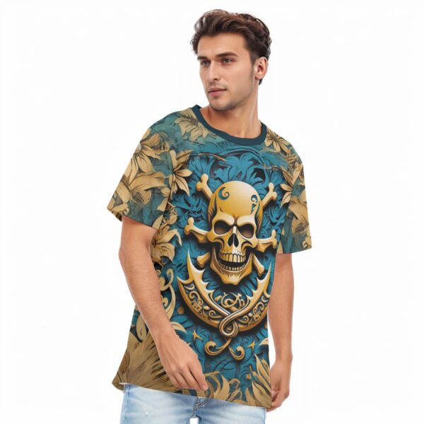 All-Over Print Men's O-Neck T-Shirt | 190GSM Cotton - Imagen 2