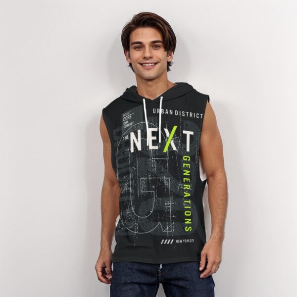 All-Over Print Men’s Sleeveless Pullover Hoodie