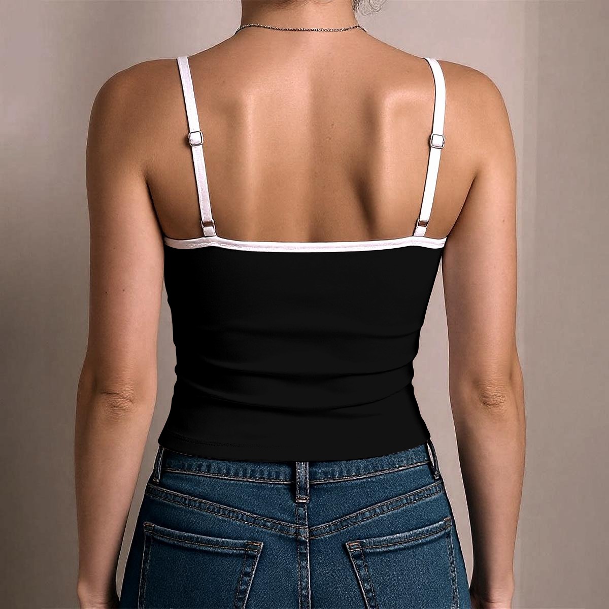 All-Over Print Women's Spaghetti Strap Tank Top - Imagen 3