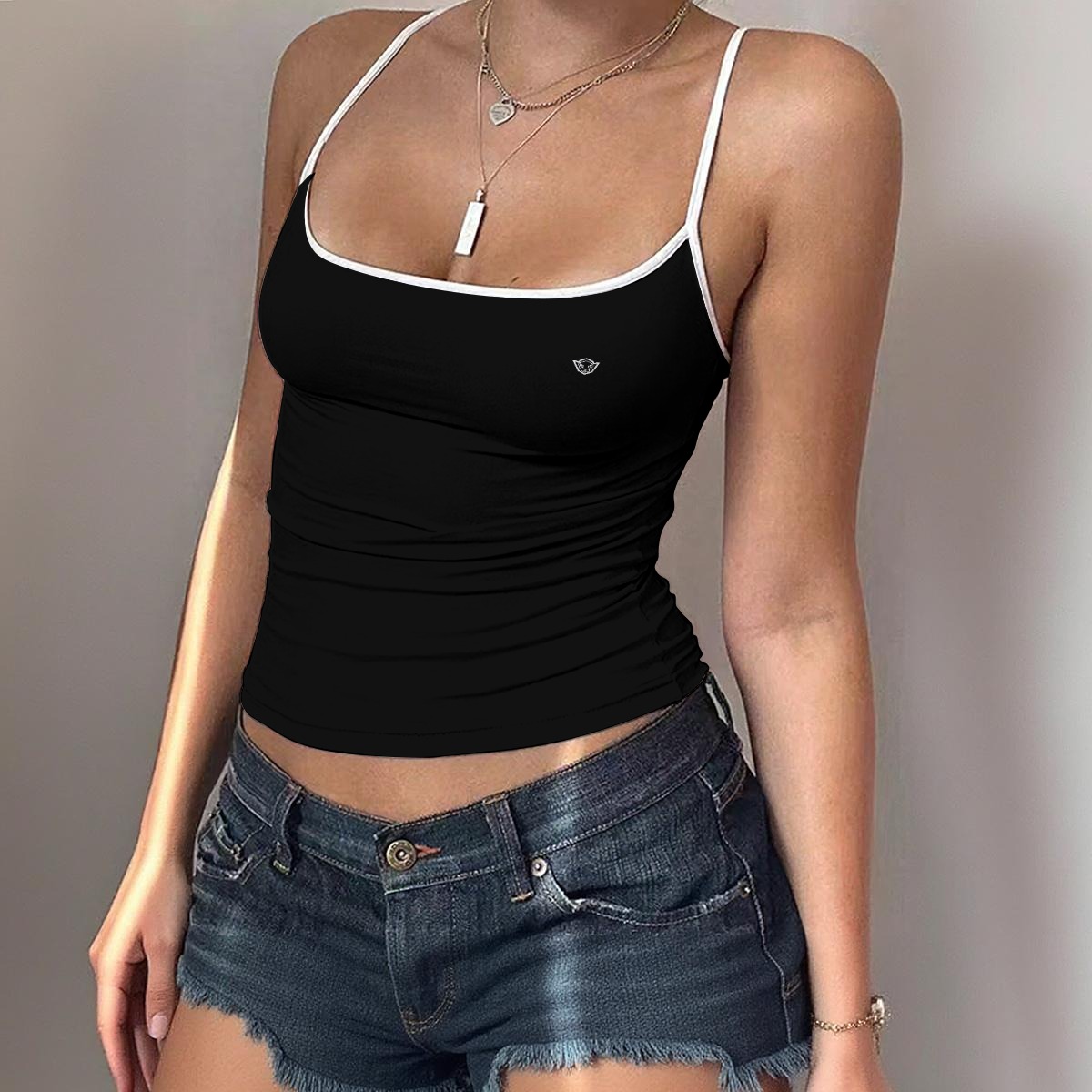 All-Over Print Women's Spaghetti Strap Tank Top - Imagen 2